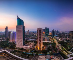 Symbolbild: Skyline von Jakarta in Indonesien